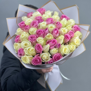 Букет из 51 розы микс  (40 см) в Ликино-Дулёво