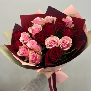 Букет "Вечность" из 17 роз кения (40 см) в Ликино-Дулёво