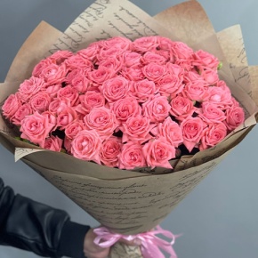 Букет из 15 кустовых коралловых роз (60 см) в Ликино-Дулёво