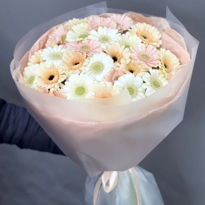 Букет "Гера" из 25 гербер в Ликино-Дулёво