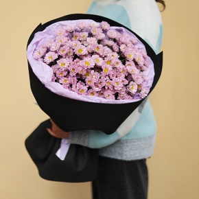 Стильный букет из 11 хризантем сантини в Ликино-Дулёво