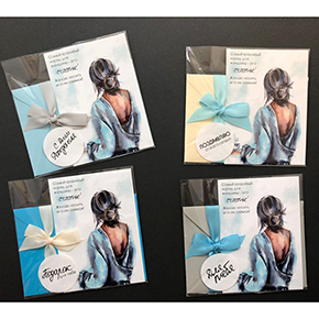 Открытка набор №6 "Самый красивый наряд для женщины-это счастье!" в Ликино-Дулёво