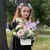 Композиция с георгинами на 1 сентября в белом ящике в Ликино-Дулёво
