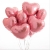 Сердце розовое фольгированный шар с гелием (45 см) в Ликино-Дулёво
