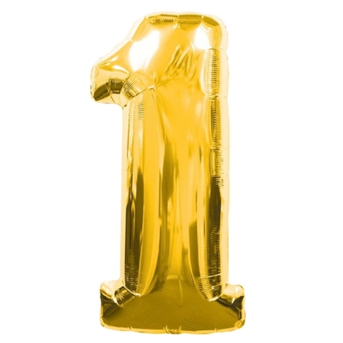 Шар гелиевый цифра 1 (40х102 см) в Ликино-Дулёво