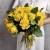 Букет из 25 лимонных роз с рускусом (40 см) в Ликино-Дулёво Букет из 25 лимонных роз с рускусом (40 см) в Ликино-Дулёво